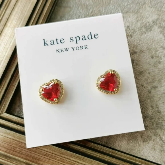 kate spade Jewelry Nwt Kate Spade Heart Earrings Poshmark